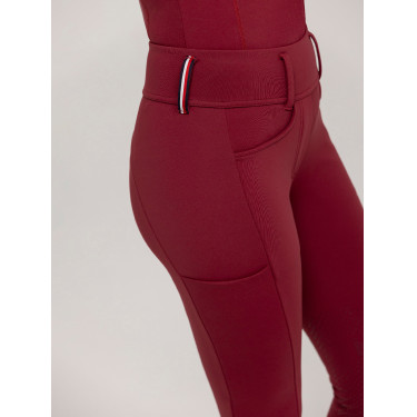 Pantalon Tommy Hilfiger Equestrian Vermont grip genoux femme Rouge