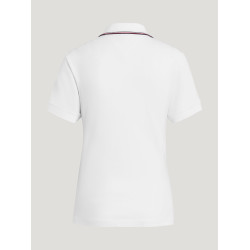 Polo à zip Tommy Hilfiger Equestrian Camden manches courtes femme Blanc Polo à zip Tommy Hilfiger Equestrian Camden manches courtes femme Blanc