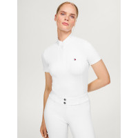 Polo de concours Tommy Hilfiger Equestrian Avon manches courtes femme Blanc Polo de concours Tommy Hilfiger Equestrian Avon manches courtes femme Blanc