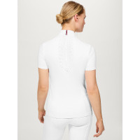 Polo de concours Tommy Hilfiger Equestrian Avon manches courtes femme Blanc Polo de concours Tommy Hilfiger Equestrian Avon manches courtes femme Blanc