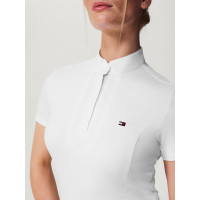 Polo de concours Tommy Hilfiger Equestrian Avon manches courtes femme Blanc Polo de concours Tommy Hilfiger Equestrian Avon manches courtes femme Blanc