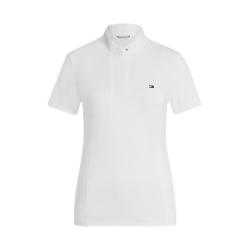 Tommy Hilfiger Equestrian Avon wedstrijdpolo met korte mouwen voor dames Wit Tommy Hilfiger Equestrian Avon wedstrijdpolo met korte mouwen voor dames Wit