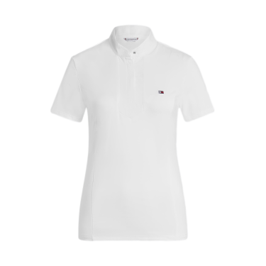 Tommy Hilfiger Equestrian Avon wedstrijdpolo met korte mouwen voor dames Wit Tommy Hilfiger Equestrian Avon wedstrijdpolo met korte mouwen voor dames Wit