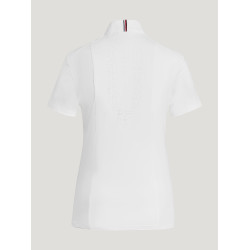 Tommy Hilfiger Equestrian Avon wedstrijdpolo met korte mouwen voor dames Wit Tommy Hilfiger Equestrian Avon wedstrijdpolo met korte mouwen voor dames Wit