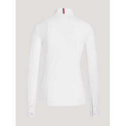 Polo de concours Tommy Hilfiger Equestrian Avon manches longues femme Blanc Polo de concours Tommy Hilfiger Equestrian Avon manches longues femme Blanc
