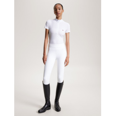 Wedstrijdpolo Tommy Hilfiger Equestrian Chelsea Cooling met korte mouwen voor dames Wedstrijdpolo Tommy Hilfiger Equestrian Chelsea Cooling met korte mouwen voor dames