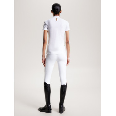 Wedstrijdpolo Tommy Hilfiger Equestrian Chelsea Cooling met korte mouwen voor dames Wedstrijdpolo Tommy Hilfiger Equestrian Chelsea Cooling met korte mouwen voor dames