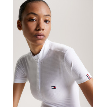 Wedstrijdpolo Tommy Hilfiger Equestrian Chelsea Cooling met korte mouwen voor dames Wedstrijdpolo Tommy Hilfiger Equestrian Chelsea Cooling met korte mouwen voor dames