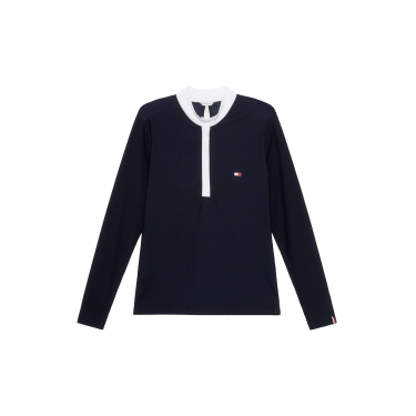 Polo de concours Tommy Hilfiger Equestrian Chelsea Cooling manches longues femme Polo de concours Tommy Hilfiger Equestrian Chelsea Cooling manches longues femme