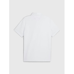 Polo de concours Tommy Hilfiger Equestrian Fresh Air Performance manches courtes homme Blanc Polo de concours Tommy Hilfiger Equestrian Fresh Air Performance manches courtes homme Blanc