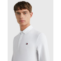 Polo de concours Tommy Hilfiger Equestrian Fresh Air Performance manches longues homme Blanc Polo de concours Tommy Hilfiger Equestrian Fresh Air Performance manches longues homme Blanc