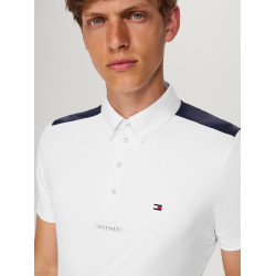 Wedstrijdpolo Tommy Hilfiger Equestrian Hamilton met korte mouwen voor heren Wit