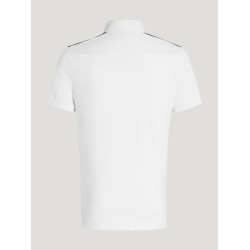 Polo de concours Tommy Hilfiger Equestrian Hamilton manches courtes homme Blanc Polo de concours Tommy Hilfiger Equestrian Hamilton manches courtes homme Blanc