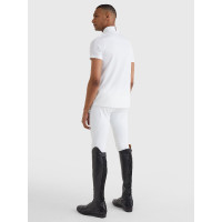 Polo de concours Tommy Hilfiger Equestrian manches courtes homme Blanc