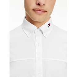 Wedstrijdpolo met lange mouwen voor heren Tommy Hilfiger Equestrian Wit