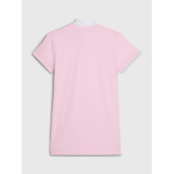 Polo de concours Tommy Hilfiger Equestrian Performance Strass manches courtes femme Rose classique Polo de concours Tommy Hilfiger Equestrian Performance Strass manches courtes femme Rose classique