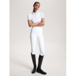 Polo Tommy Hilfiger Equestrian Harlem manches courtes femme Blanc