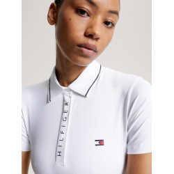 Tommy Hilfiger Equestrian Harlem damespolo met korte mouwen Wit