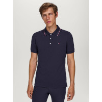 Polo Tommy Hilfiger Equestrian Harrison met korte mouwen voor heren Marineblauw