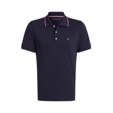 Polo Tommy Hilfiger Equestrian Harrison manches courtes homme Bleu marine
