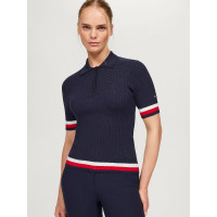 Polo Tommy Hilfiger Equestrian Lenox pullover-effect dames Marineblauw