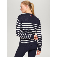 Tommy Hilfiger Equestrian Fairflied damestrui met marine-look Marineblauw Tommy Hilfiger Equestrian Fairflied damestrui met marine-look Marineblauw