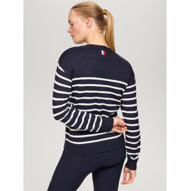 Tommy Hilfiger Equestrian Fairflied damestrui met marine-look Tommy Hilfiger Equestrian Fairflied damestrui met marine-look