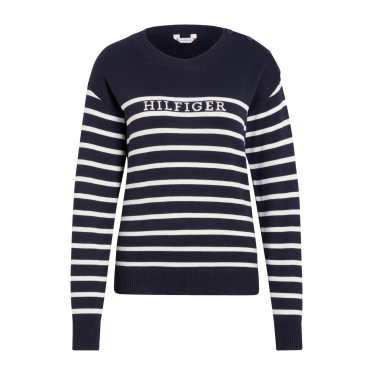Tommy Hilfiger Equestrian Fairflied damestrui met marine-look Tommy Hilfiger Equestrian Fairflied damestrui met marine-look