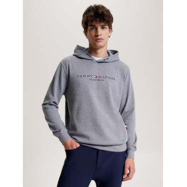 Sweat à capuche Graphique Tommy Hilfiger Equestrian Williamsburg unisexe Gris mélangé