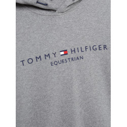 Sweat à capuche Graphique Tommy Hilfiger Equestrian Williamsburg unisexe Gris mélangé