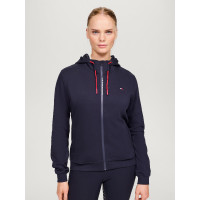 Sweat zippé Tommy Hilfiger Equestrian Kingston femme Bleu marine