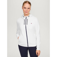 Sweat zippé Tommy Hilfiger Equestrian Kingston femme Ecru Beige Sweat zippé Tommy Hilfiger Equestrian Kingston femme Ecru Beige