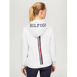 Sweat zippé Tommy Hilfiger Equestrian Kingston femme Ecru Sweat zippé Tommy Hilfiger Equestrian Kingston femme Ecru