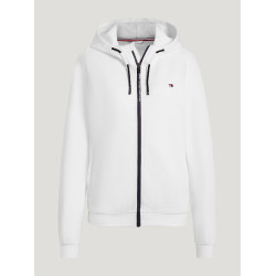 Sweat zippé Tommy Hilfiger Equestrian Kingston femme Ecru Sweat zippé Tommy Hilfiger Equestrian Kingston femme Ecru