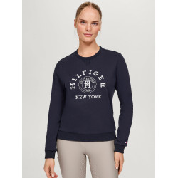 Sweat graphique Tommy Hilfiger Equestrian Evans femme Bleu marine