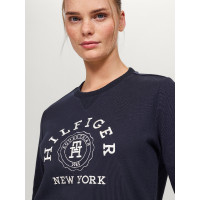 Sweat graphique Tommy Hilfiger Equestrian Evans femme Bleu marine