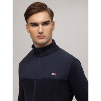 Veste Tommy Hilfiger Equestrian Michigan fleece homme Bleu marine Veste Tommy Hilfiger Equestrian Michigan fleece homme Bleu marine