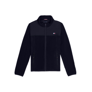 Tommy Hilfiger Equestrian Michigan fleece herenjasje Marineblauw Tommy Hilfiger Equestrian Michigan fleece herenjasje Marineblauw