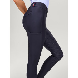 Pantalon Tommy Hilfiger Equestrian Highland Hybrid femme full grip Bleu marine