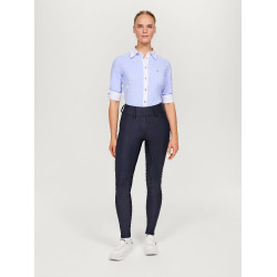 Pantalon Tommy Hilfiger Equestrian Highland Hybrid femme full grip Bleu marine
