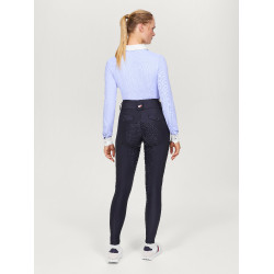 Pantalon Tommy Hilfiger Equestrian Highland Hybrid femme full grip Bleu marine