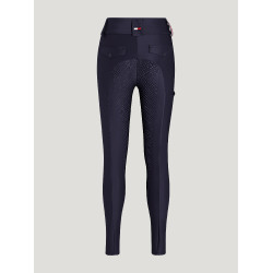Pantalon Tommy Hilfiger Equestrian Highland Hybrid femme full grip Bleu marine