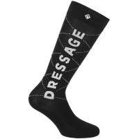 Chaussettes Equithème Serpentine dressage Noir Chaussettes Equithème Serpentine dressage Noir