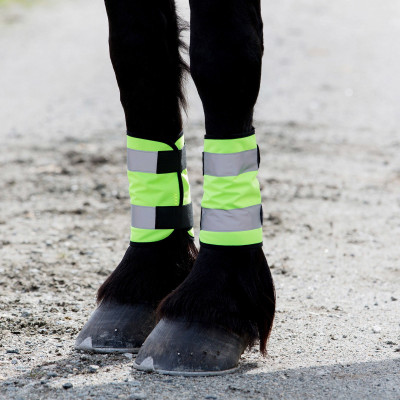 Bandage guêtre réfléchissant Horze Jaune