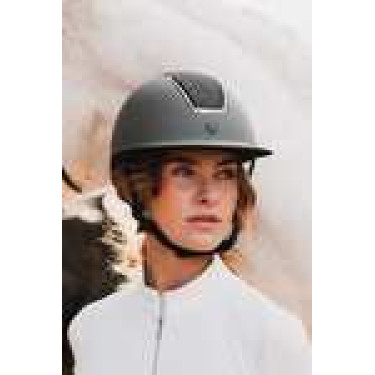 Glanzende Metalen Helm Monarch II Horze Smaragdgroen