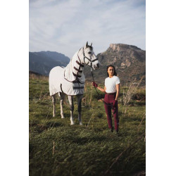 Vliegendeken Horze Paso Fino met afneembare hals en UV-bescherming Windsor wijn Bordeaux