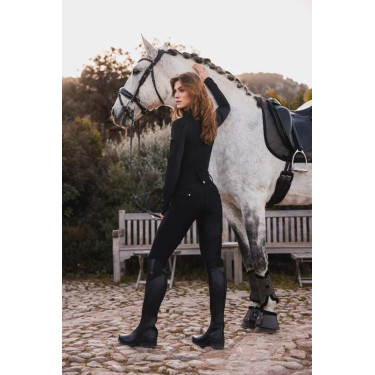 Pantalon d'équitation B Vertigo hybride compression Chiara femme Beauté noire