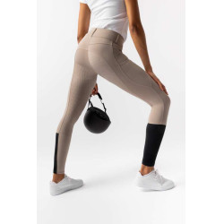 Pantalon d'équitation Horze Evelyn fond intégral femme Taupe simple Beige Pantalon d'équitation Horze Evelyn fond intégral femme Taupe simple Beige