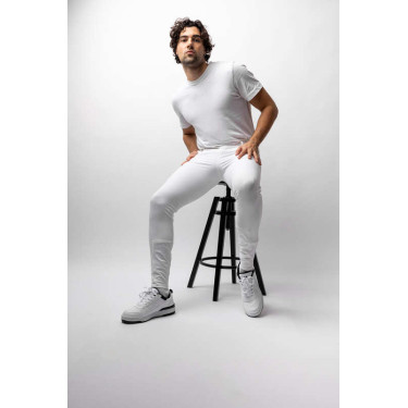 Pantalon fond intégral silicone Horze Grand Prix homme Blanc Pantalon fond intégral silicone Horze Grand Prix homme Blanc