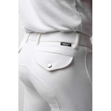 Pantalon fond intégral silicone Horze Grand Prix homme Blanc Pantalon fond intégral silicone Horze Grand Prix homme Blanc